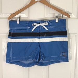 NWT Blue and White Magic Swim Shorts Cover size s